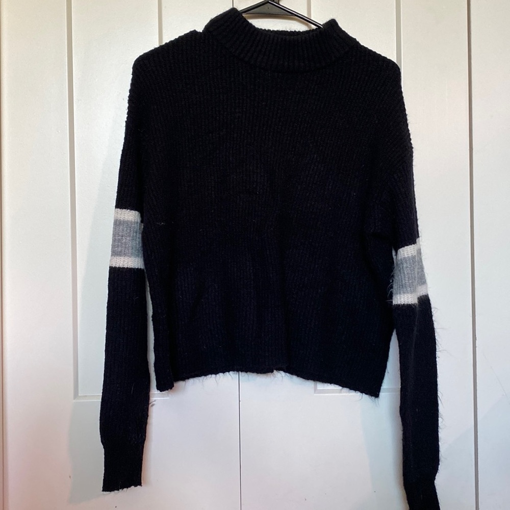Black knit sweater